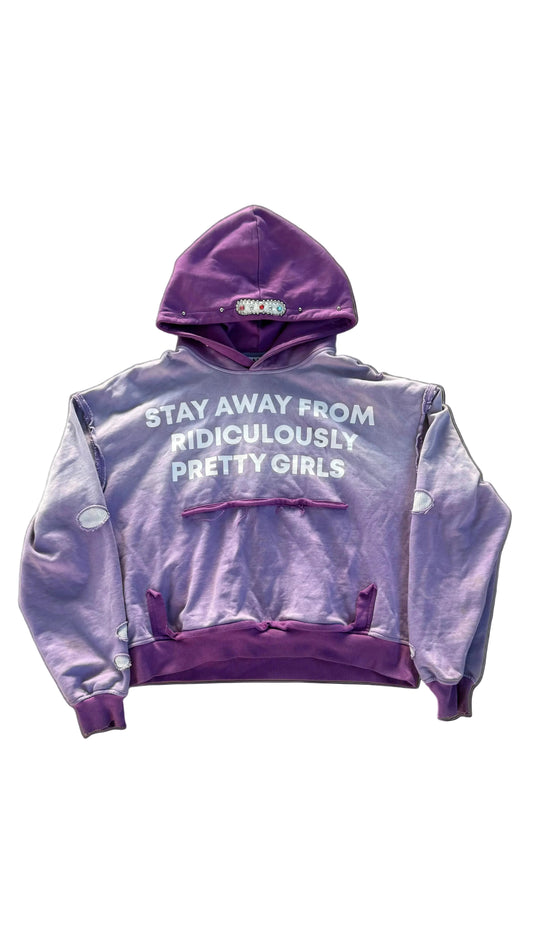PURPLE “STAY AWAY” HOODIE