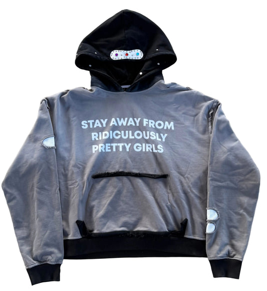 BLACK “STAY AWAY” HOODIE