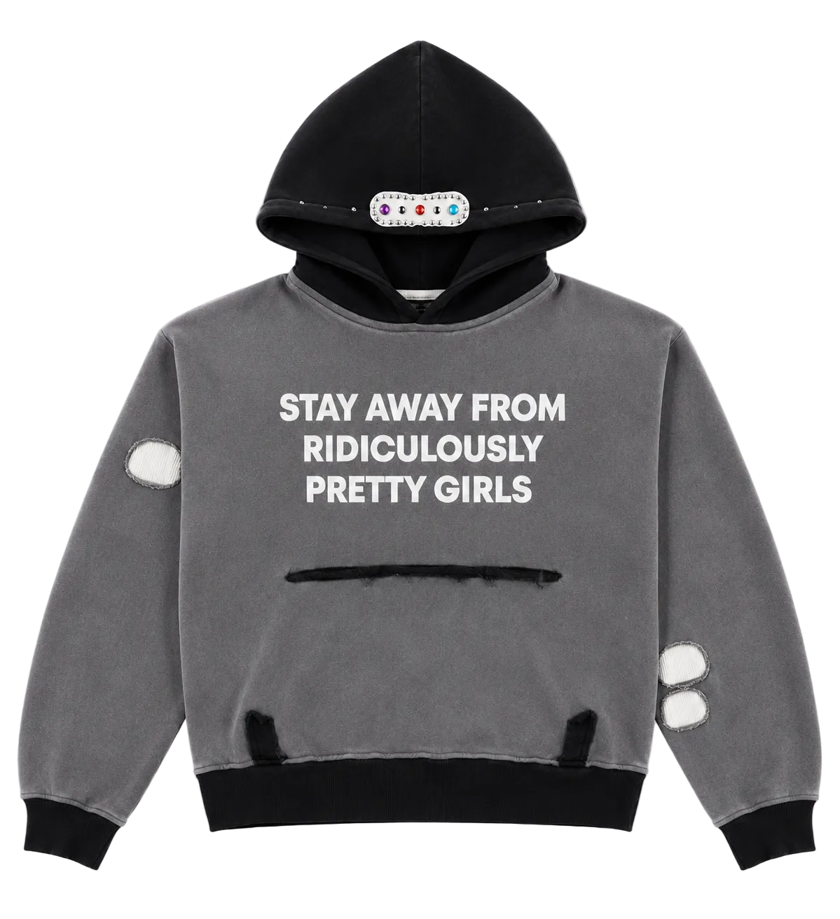 BLACK “STAY AWAY” HOODIE